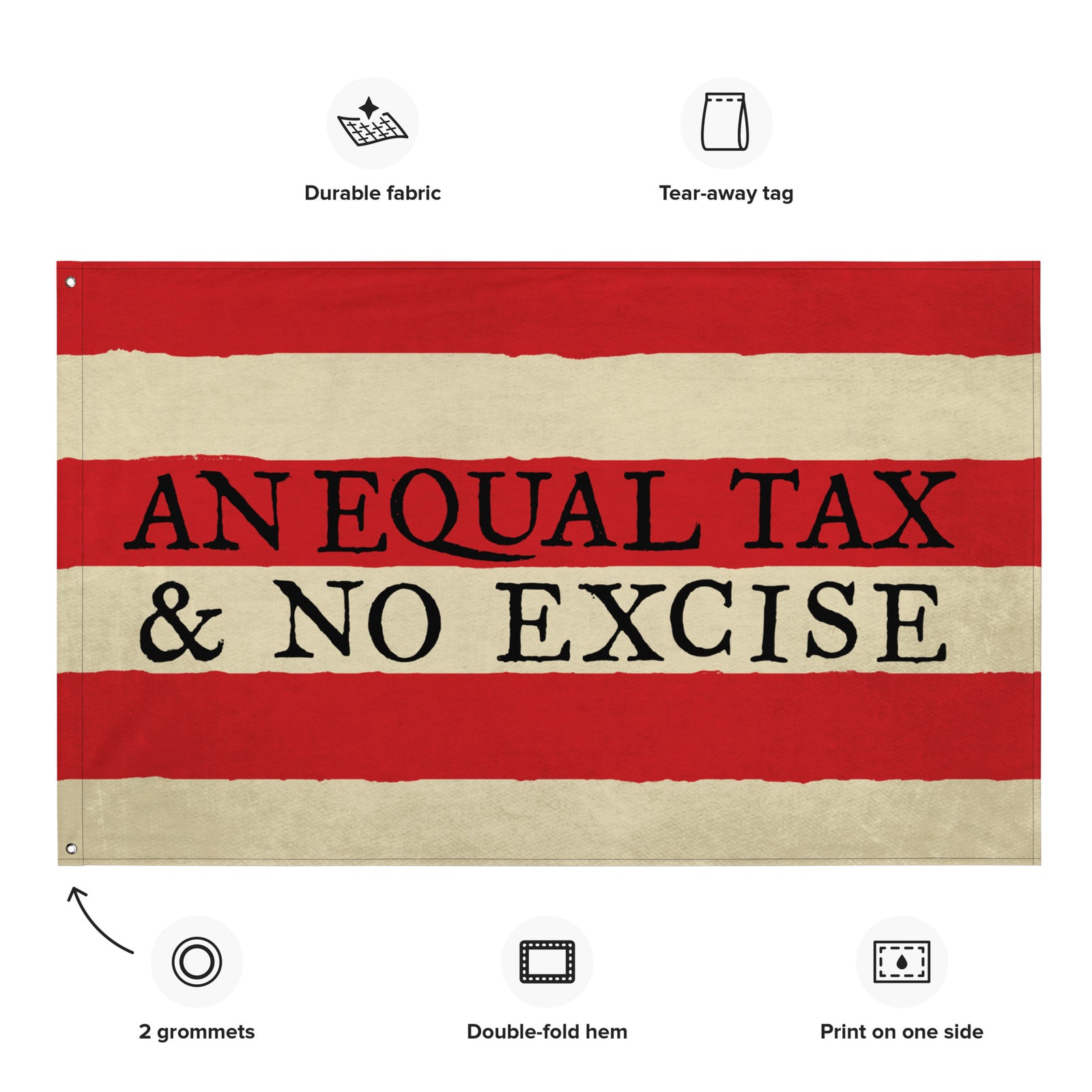 Whiskey Rebellion 6 Stripes Flag