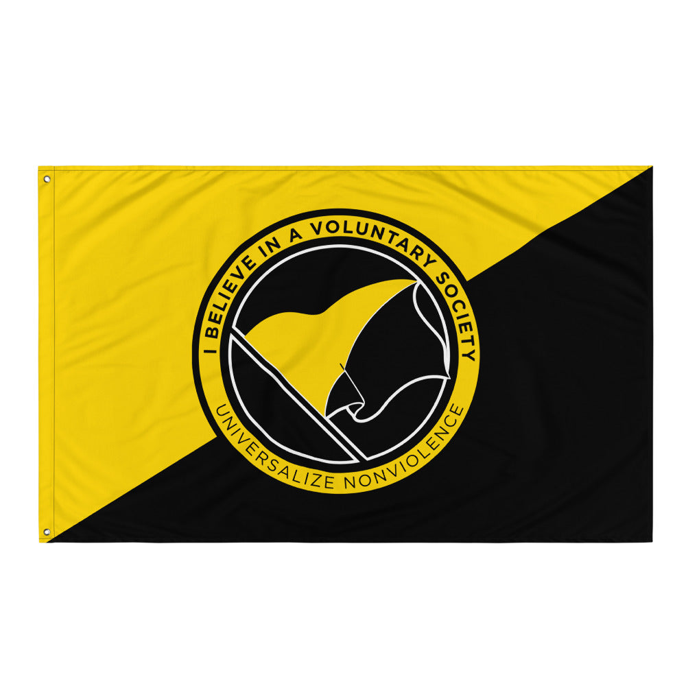 Voluntaryist Universalize Nonviolence Wall Flag