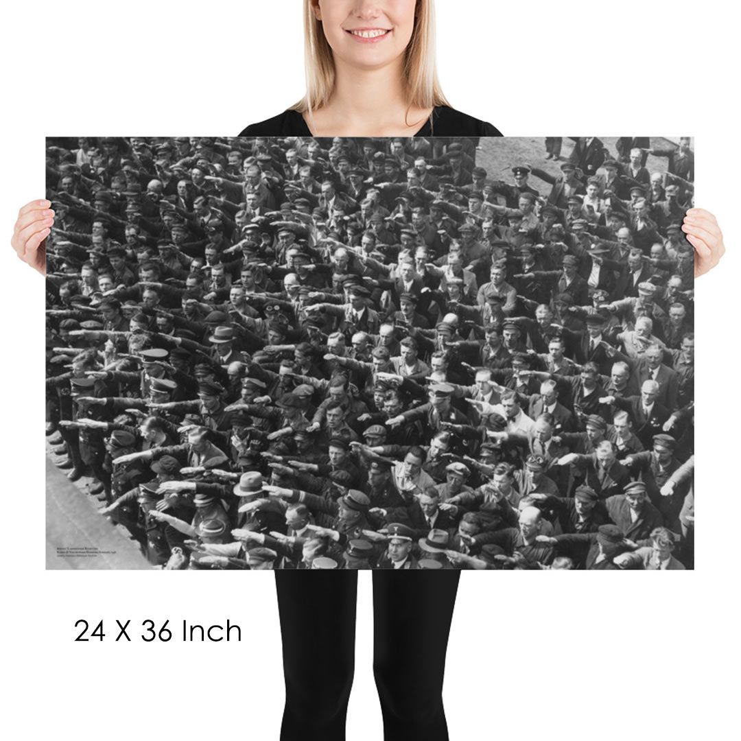 August Landmesser Civil Disobedience Matte Art Print Without Circle