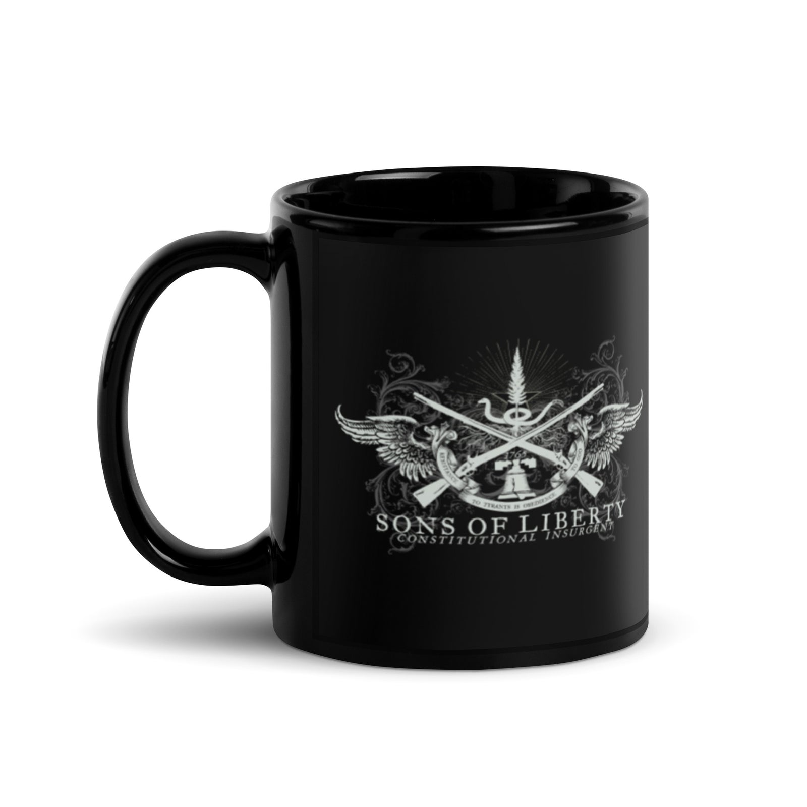Sons of Liberty Insignia Black Mug