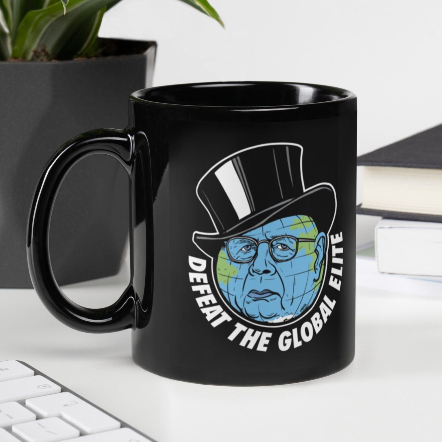 Defeat the Globalist Elite Mug