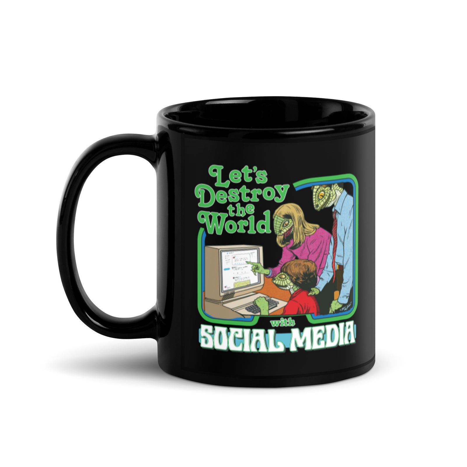 Let’s Destroy the World with Social Media Mug