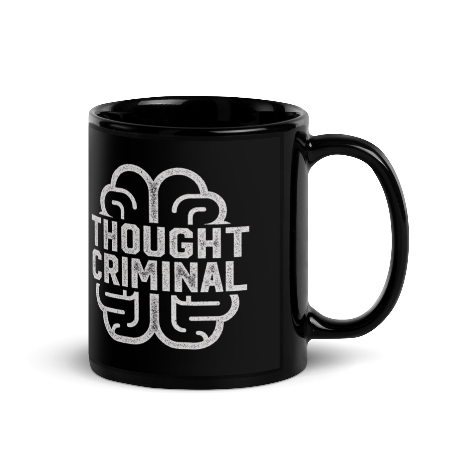 Thought Criminal Black Mug