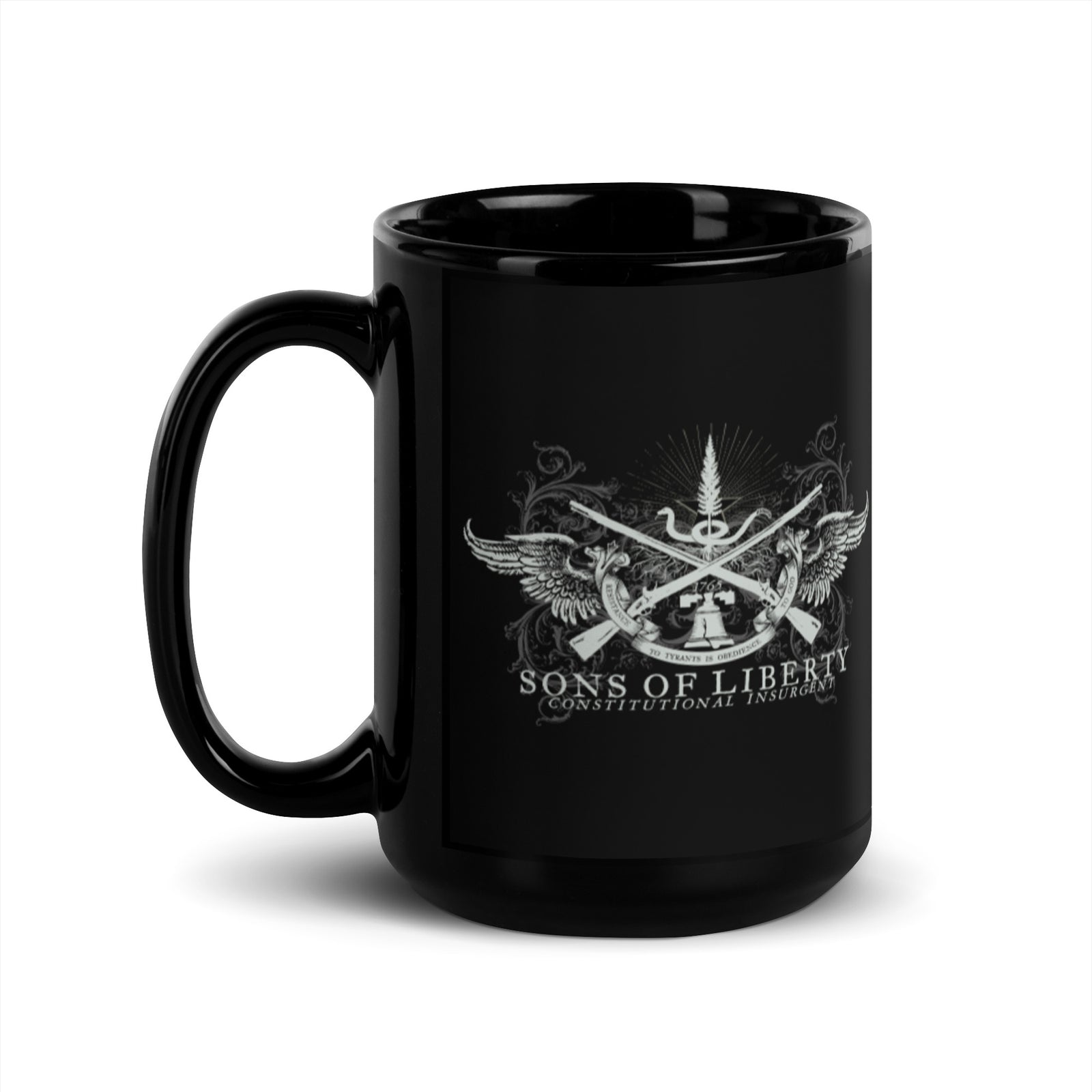 Sons of Liberty Insignia Black Mug