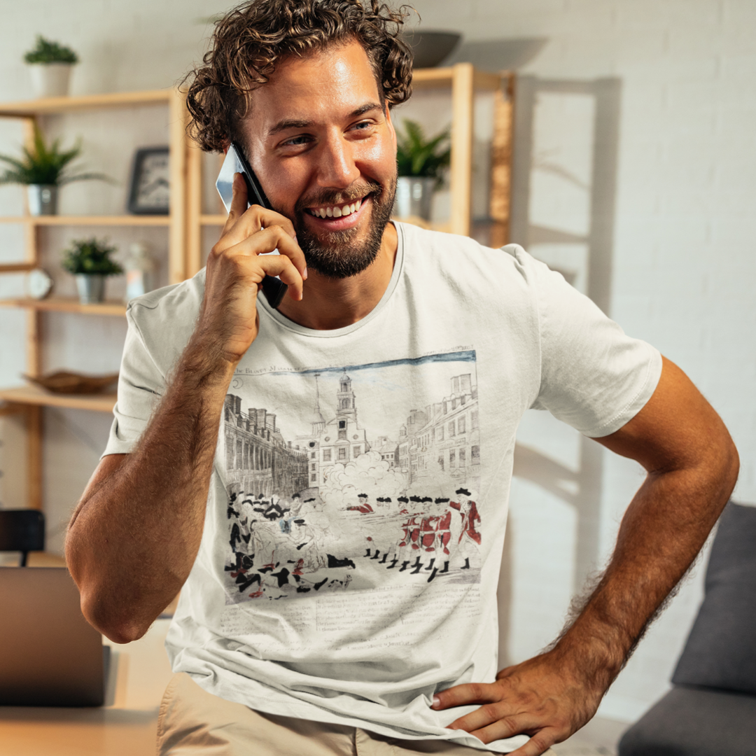 Boston Massacre Paul Revere Vintage Short-Sleeve Unisex T-Shirt