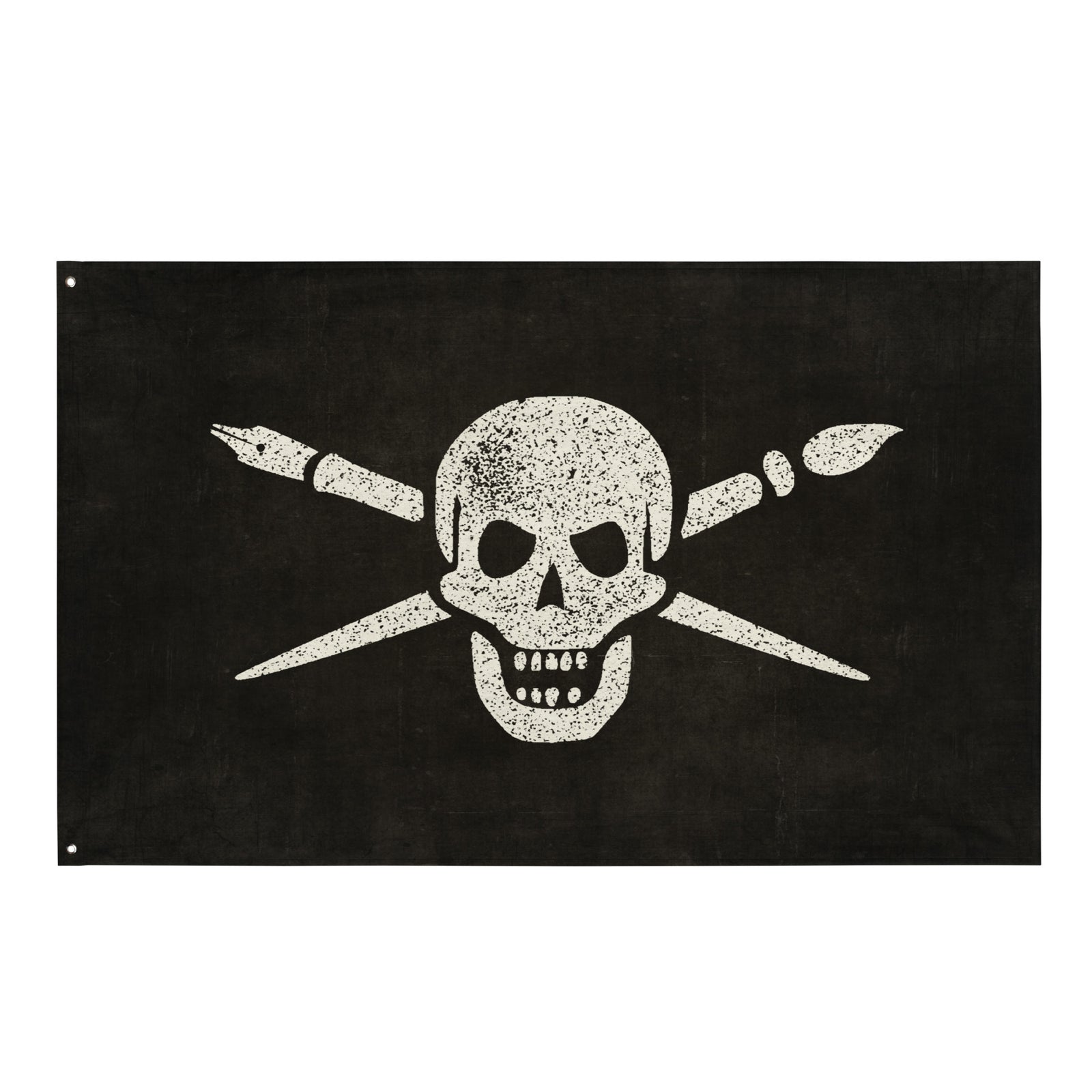 Brush And Bones Pirate Flag