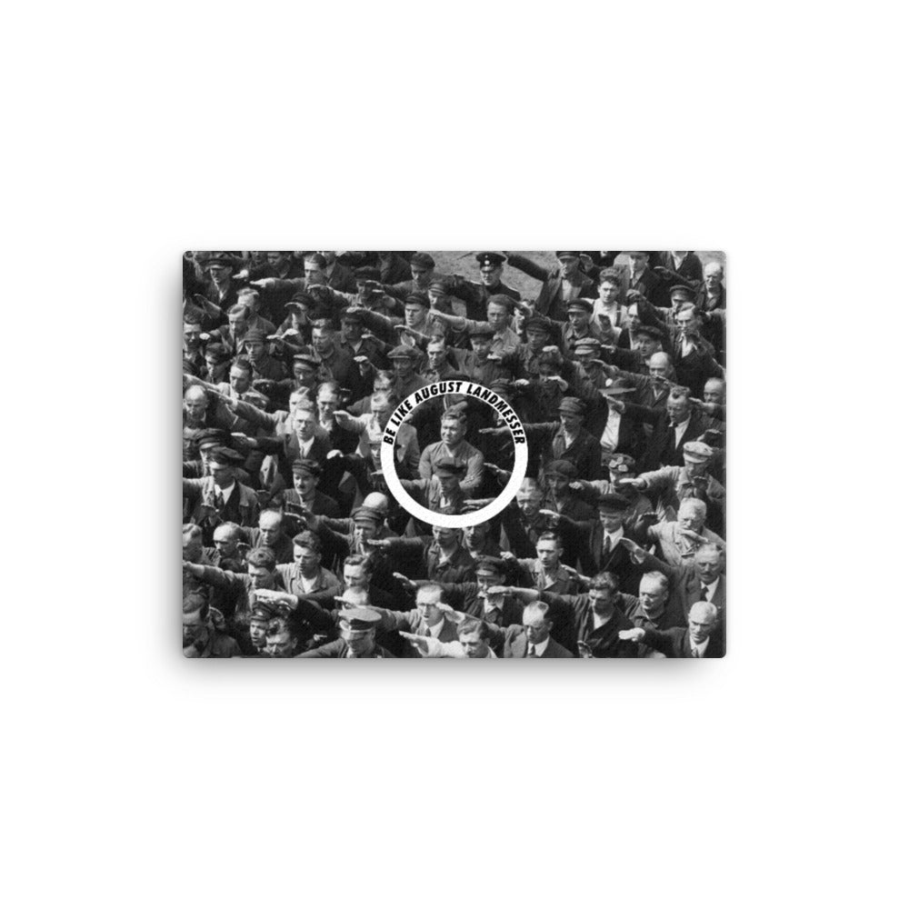 August Landmesser Civil Disobedience Art Canvas
