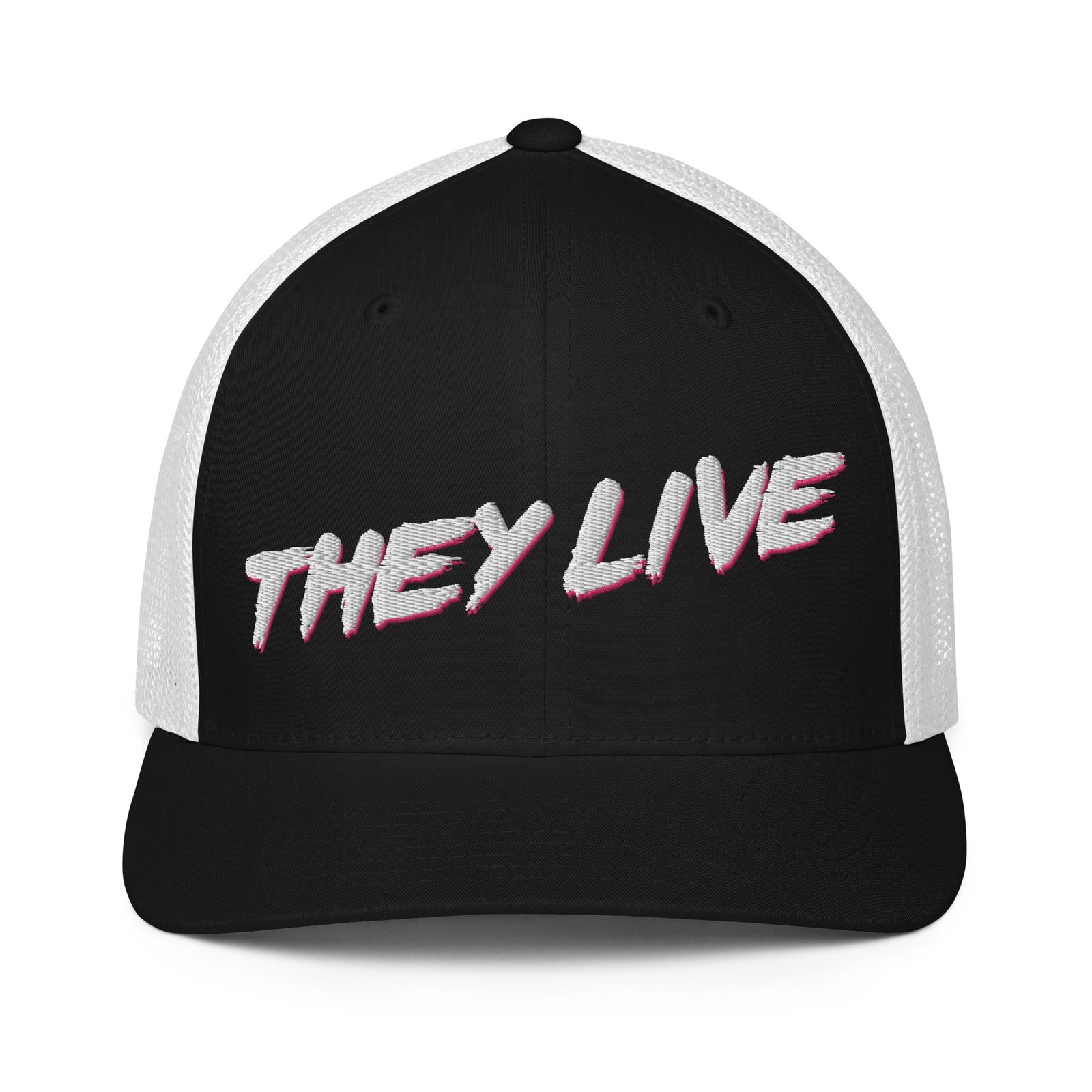 They Live Mesh Flexfit Trucker Cap