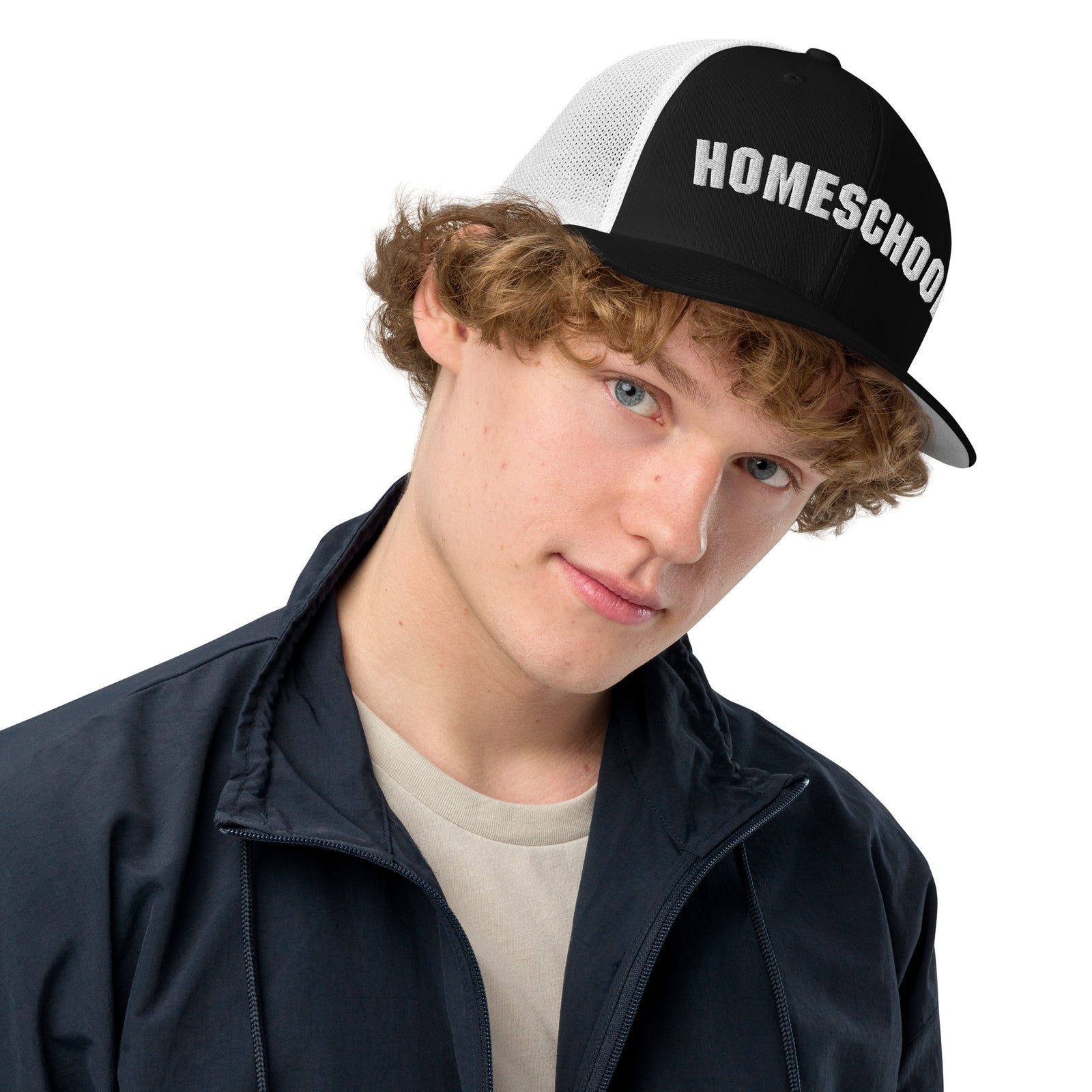 Homeschool Closed-back Flexfit Trucker Hat
