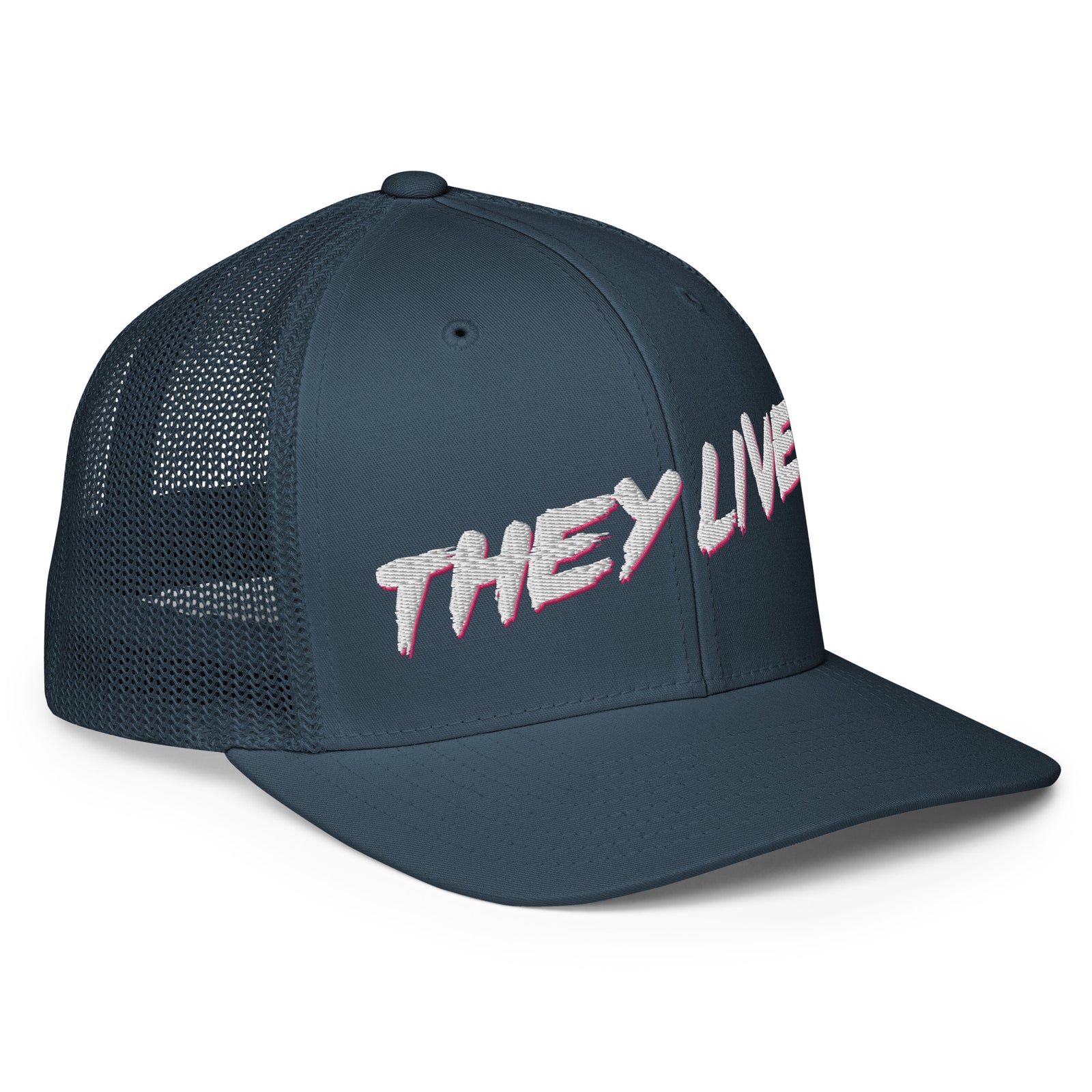 They Live Mesh Flexfit Trucker Cap