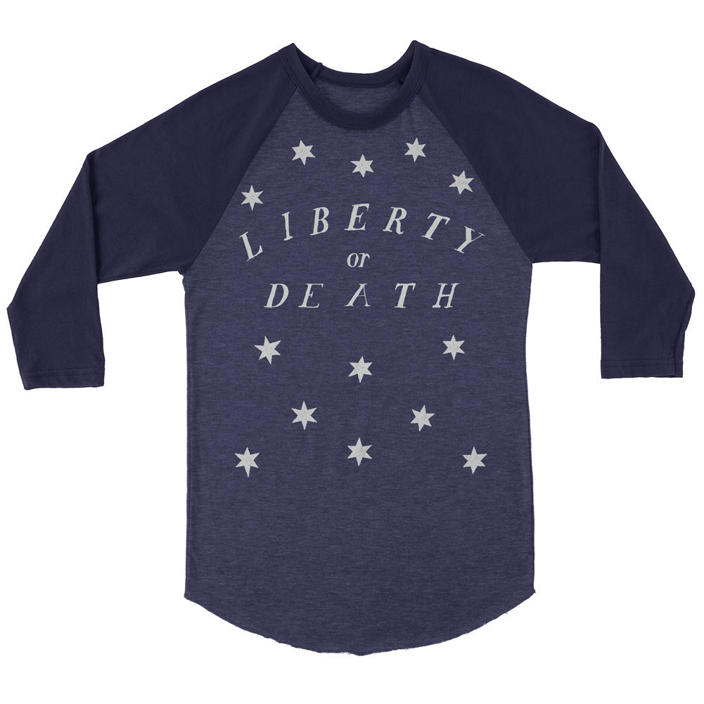 Liberty Or Death Colonial Vintage 3/4 Sleeve Raglan