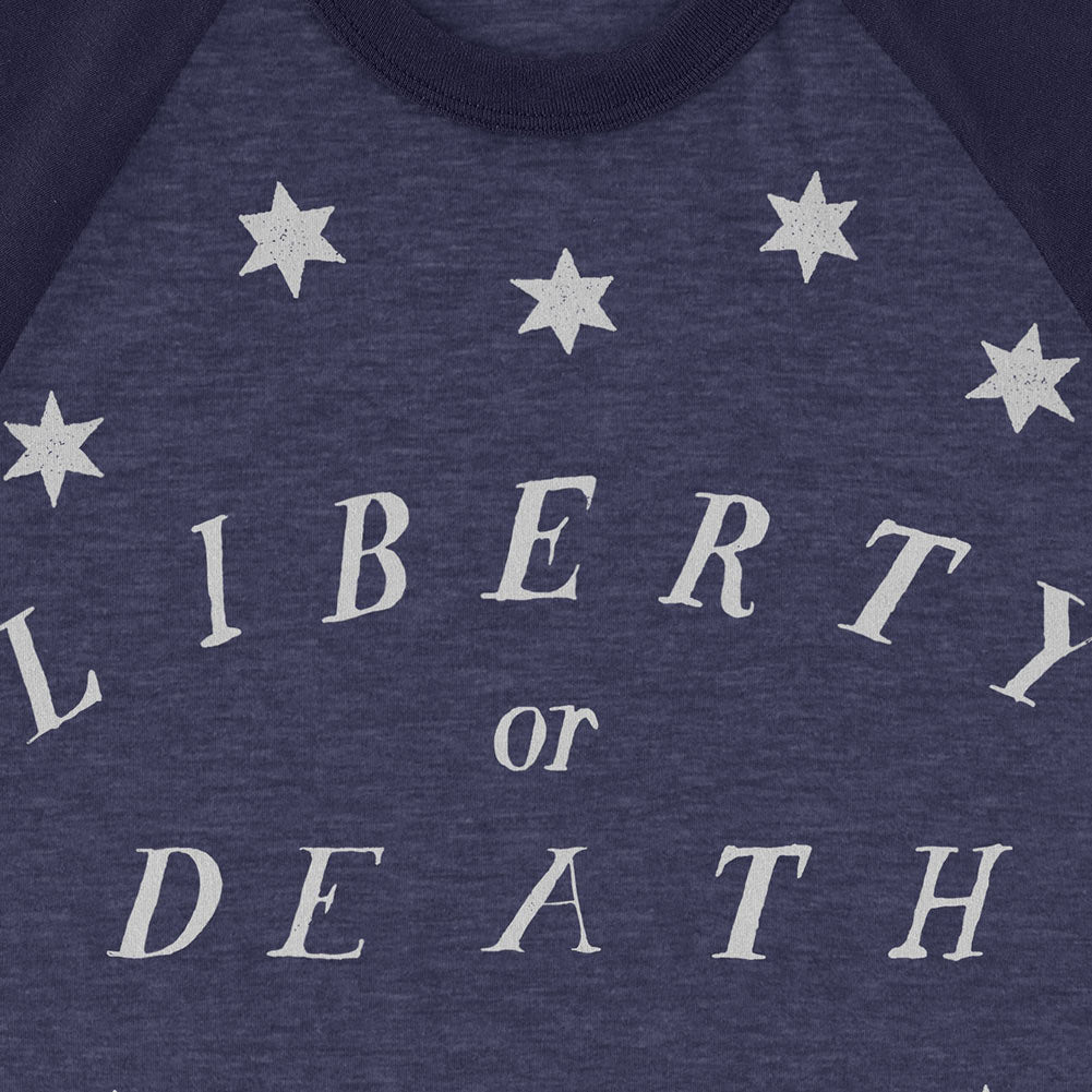 Liberty Or Death Colonial Vintage 3/4 Sleeve Raglan