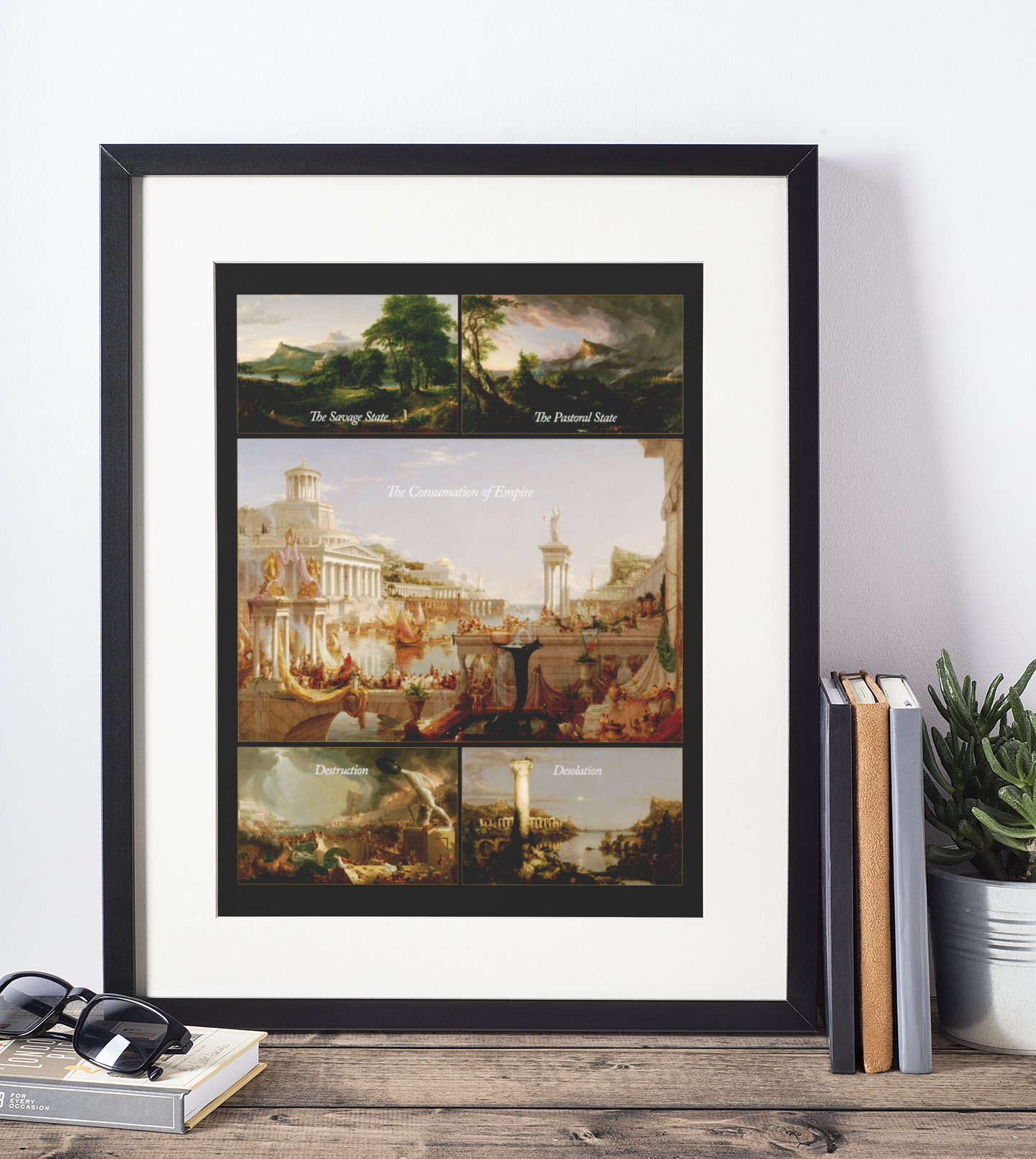The Course of Empire Thomas Cole 5 Panel Art Poster