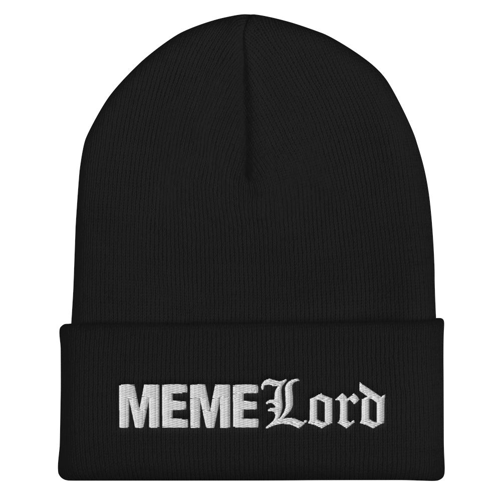 MEME Lord Cuffed Beanie