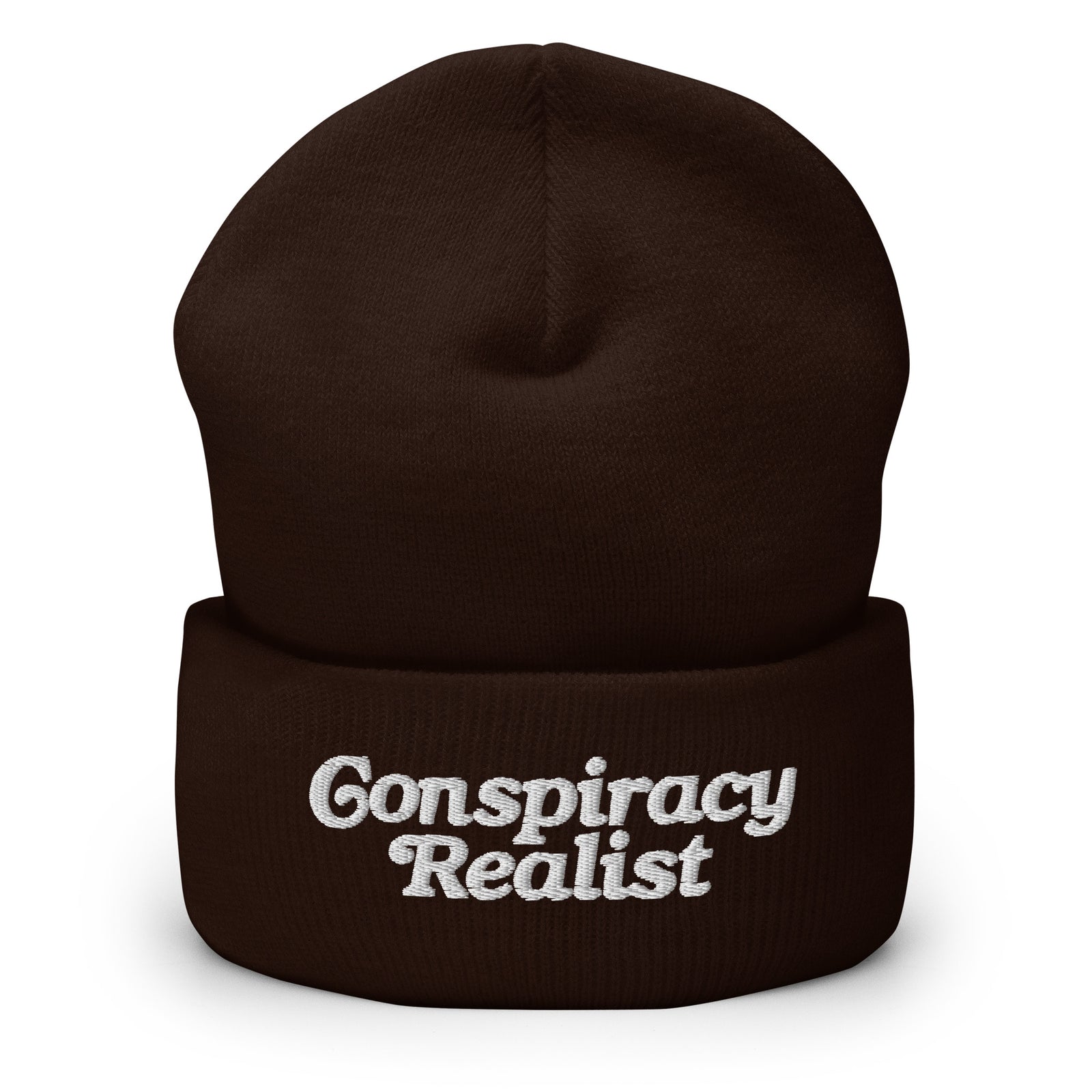 Conspiracy Realist Embroidered Cuffed Beanie