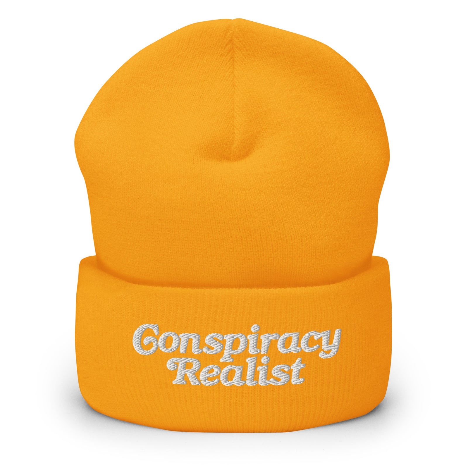 Conspiracy Realist Embroidered Cuffed Beanie