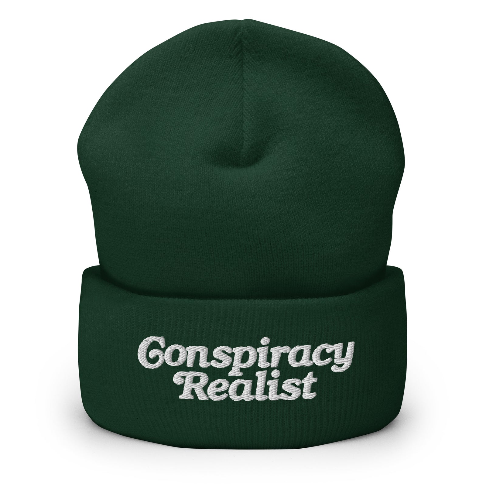 Conspiracy Realist Embroidered Cuffed Beanie