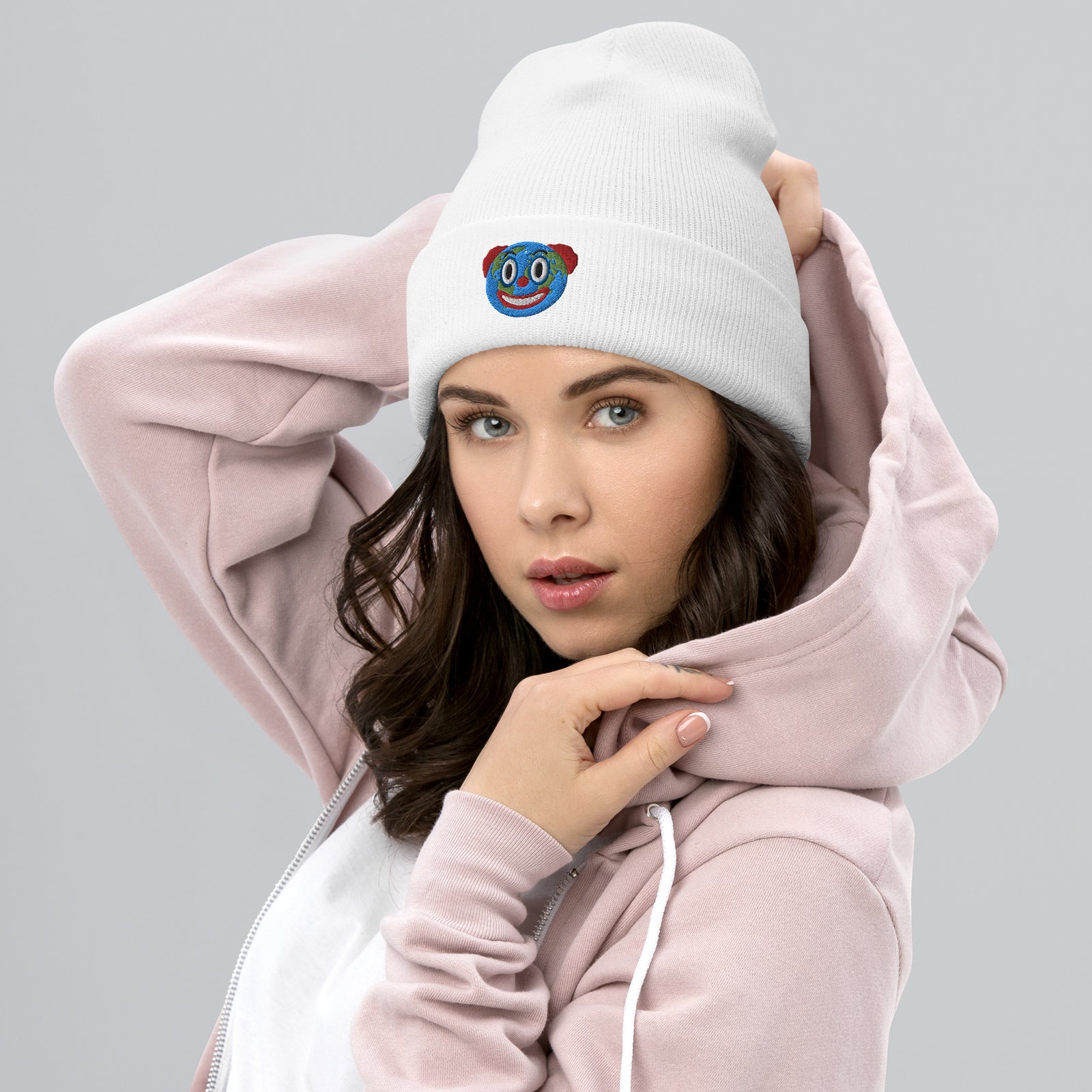 Clown World Embroidered Cuffed Beanie