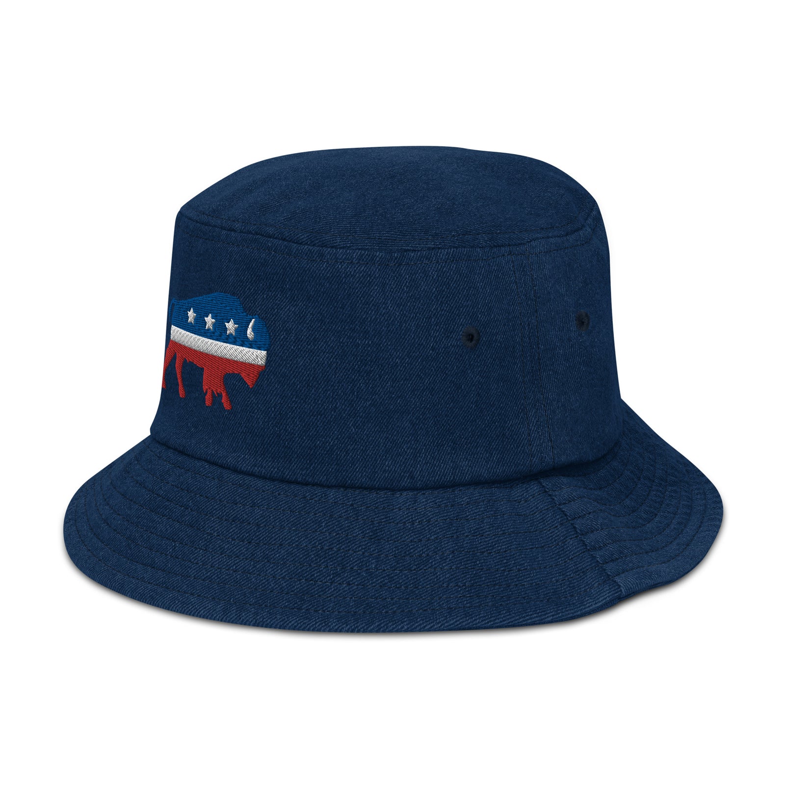 Bison Independent Denim Bucket Hat