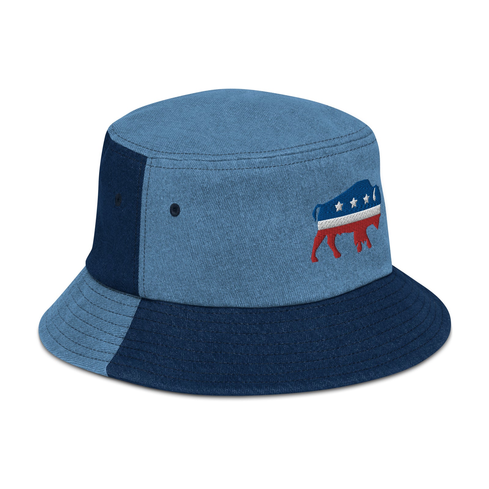 Bison Independent Denim Bucket Hat