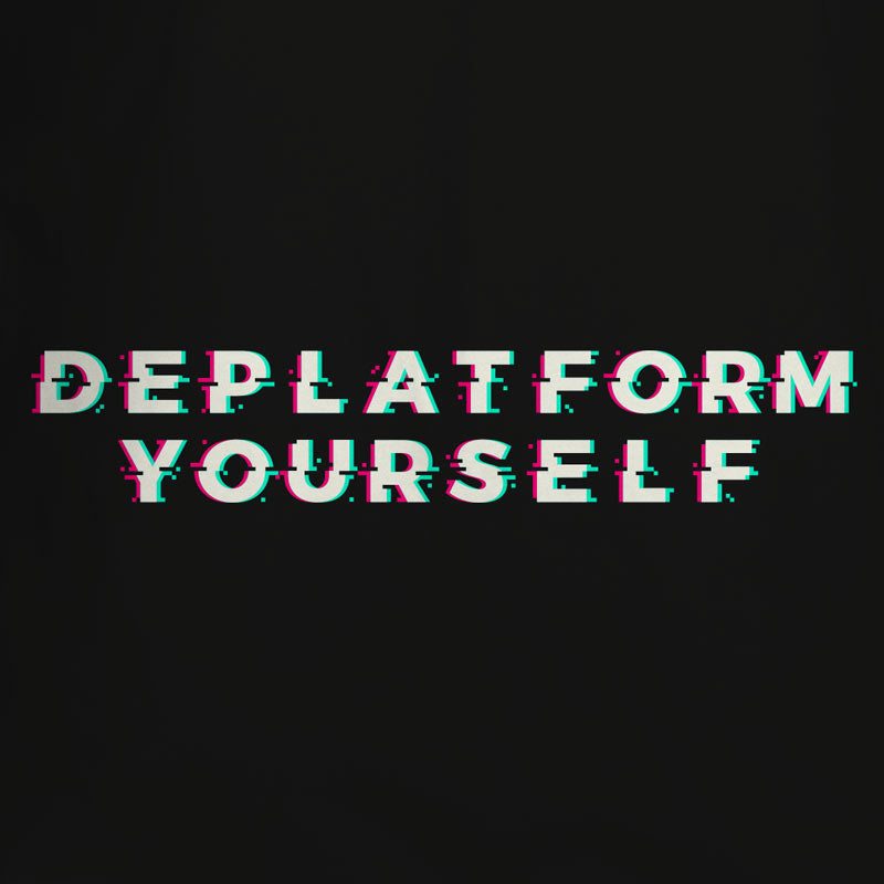 Deplatform Yourself Glitch T-Shirt