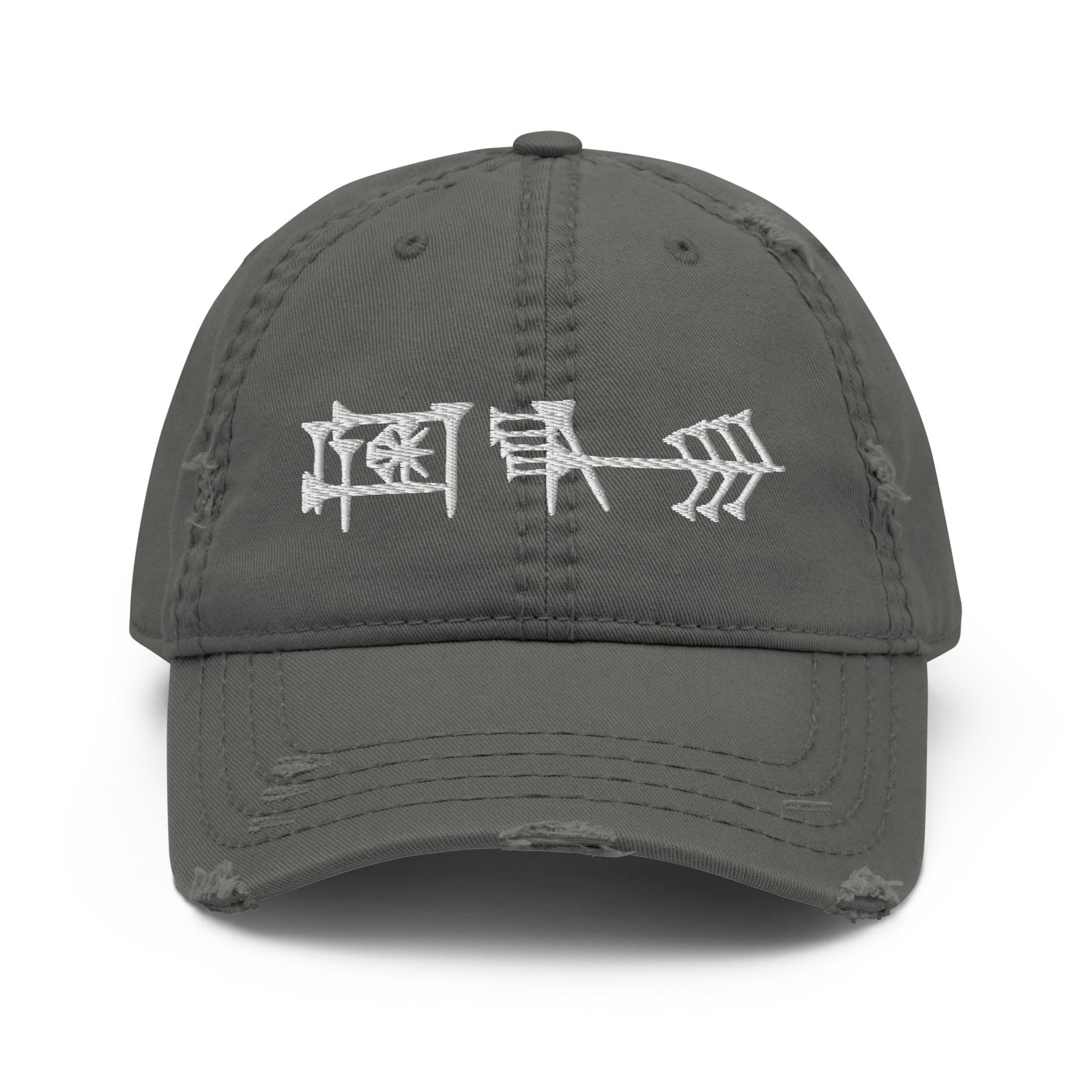 Ama-gi Cuneiform Distressed Hat