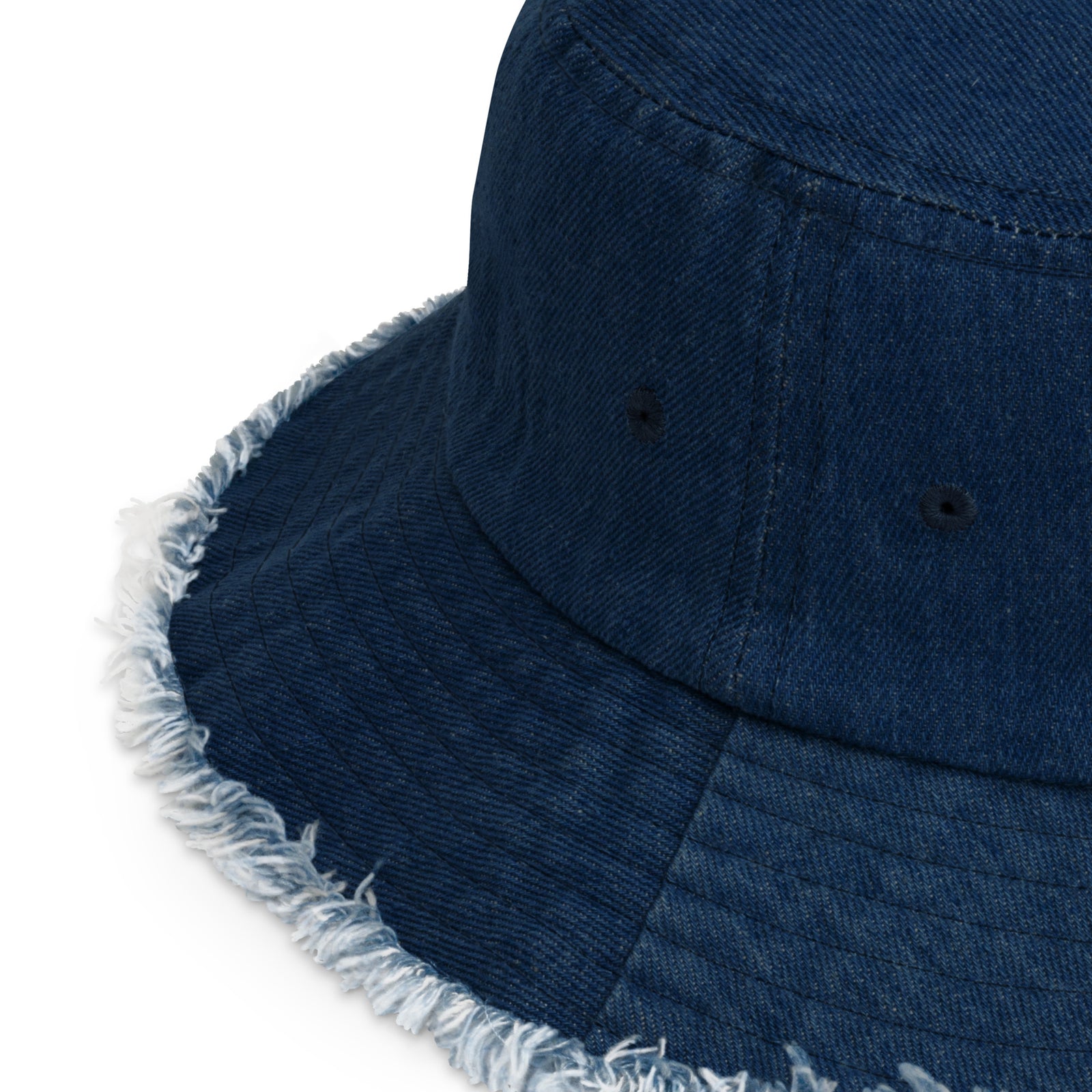 Freedom Is the Way Distressed Denim Bucket Hat