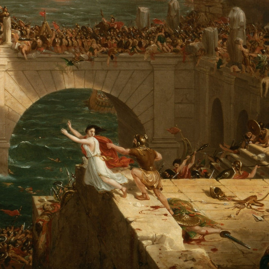 Destruction Thomas Cole The Course of Empire Art Print