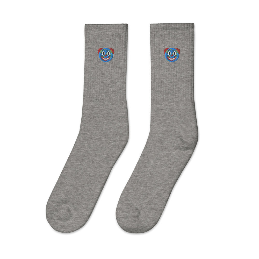 Clown World Embroidered socks