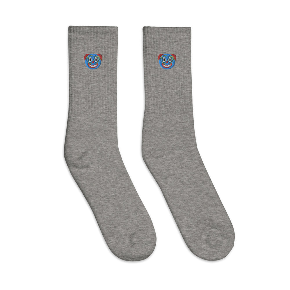Clown World Embroidered socks