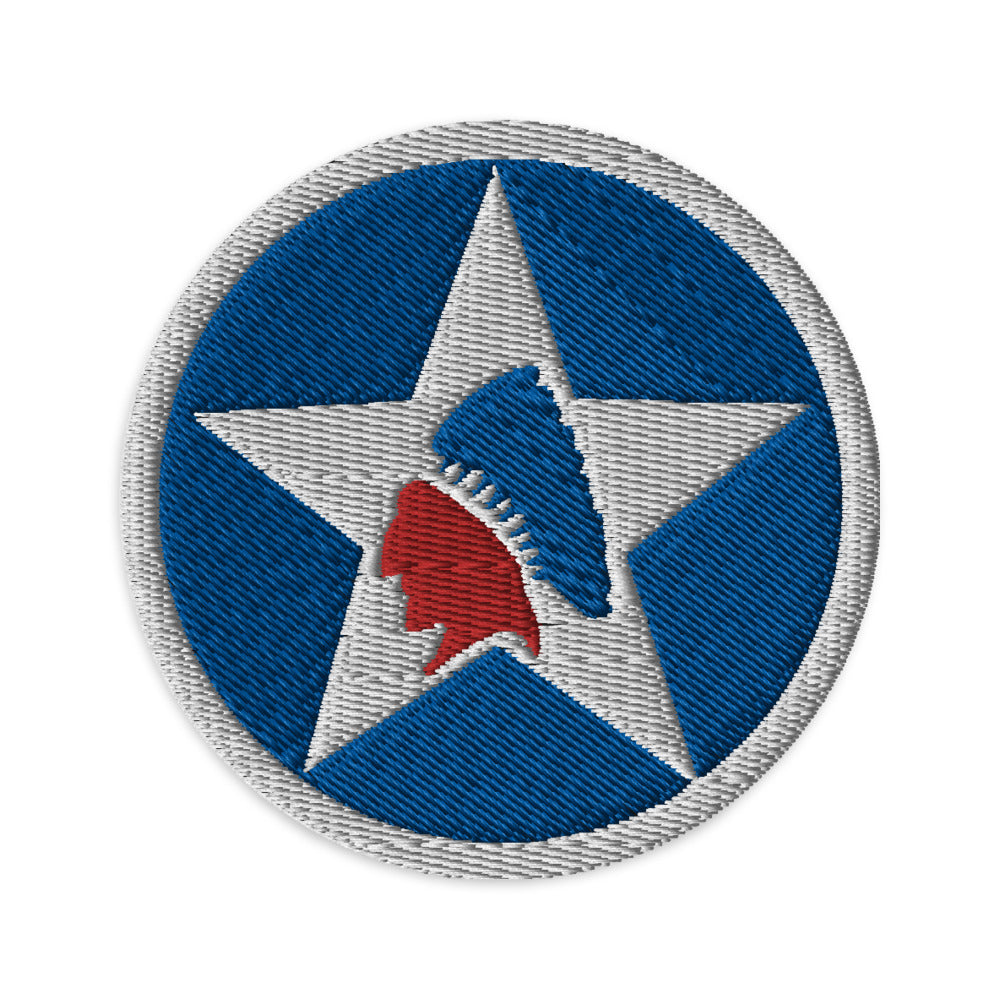 Second Infantry Division WW1 Indian Head Embroidered patches