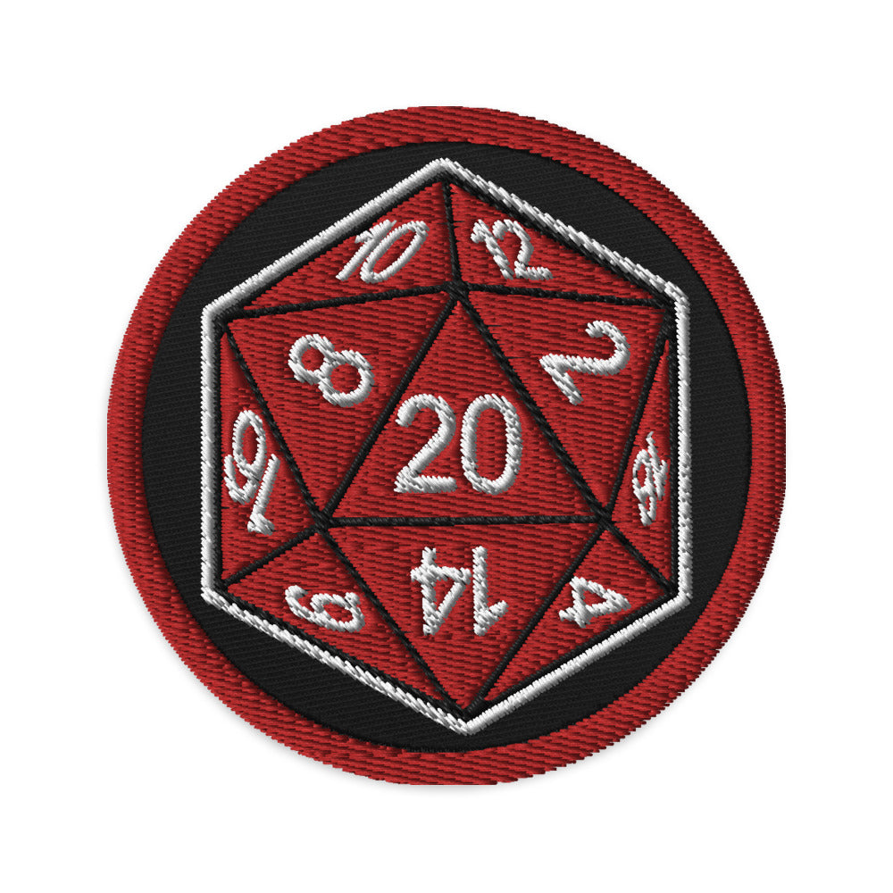 Critical Hitter Embroidered patches