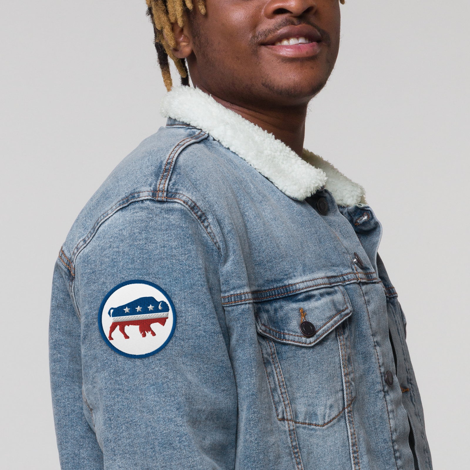 Independence Bison Embroidered Patch