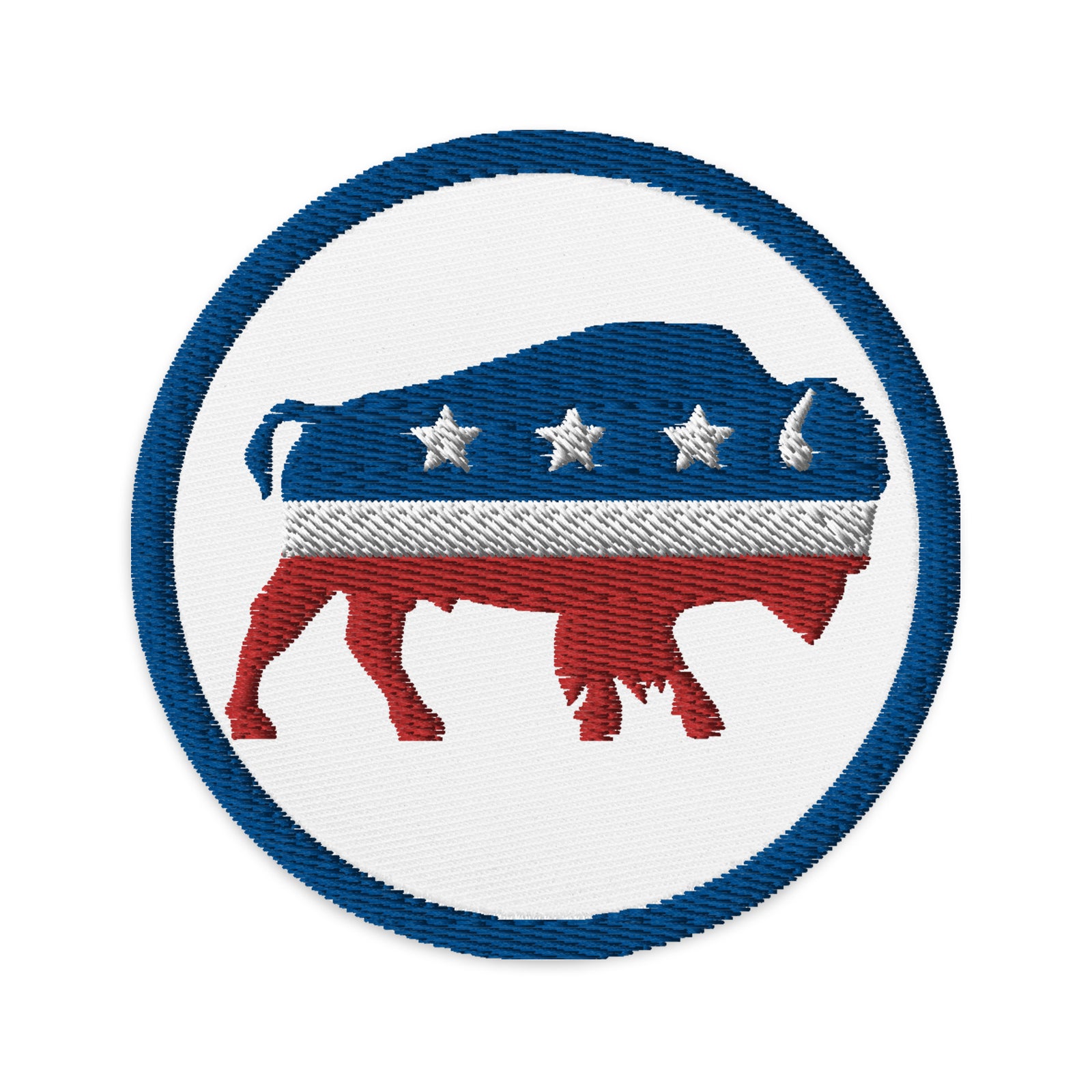 Independence Bison Embroidered Patch