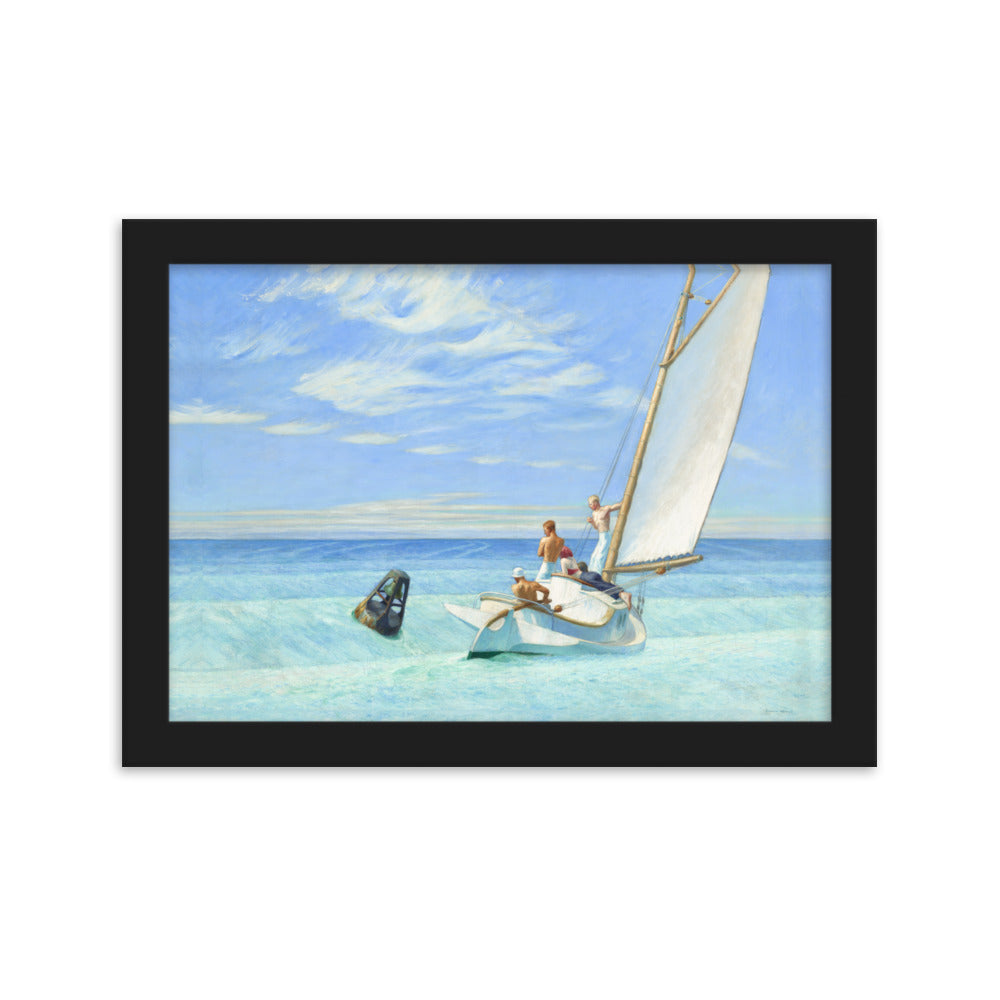 Ground Swell Edward Hopper Framed Print