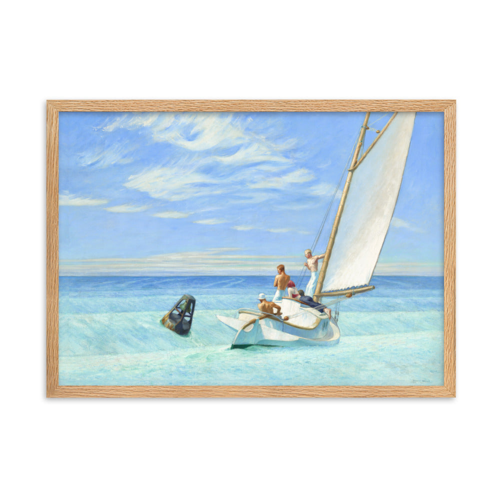 Ground Swell Edward Hopper Framed Print