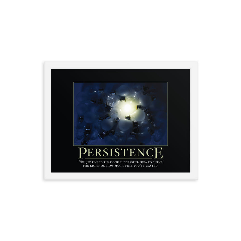 Persistence Demotivational Framed Print
