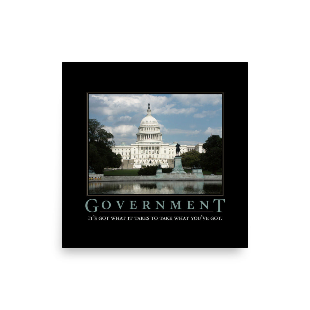 Government Motivational Parody Poster