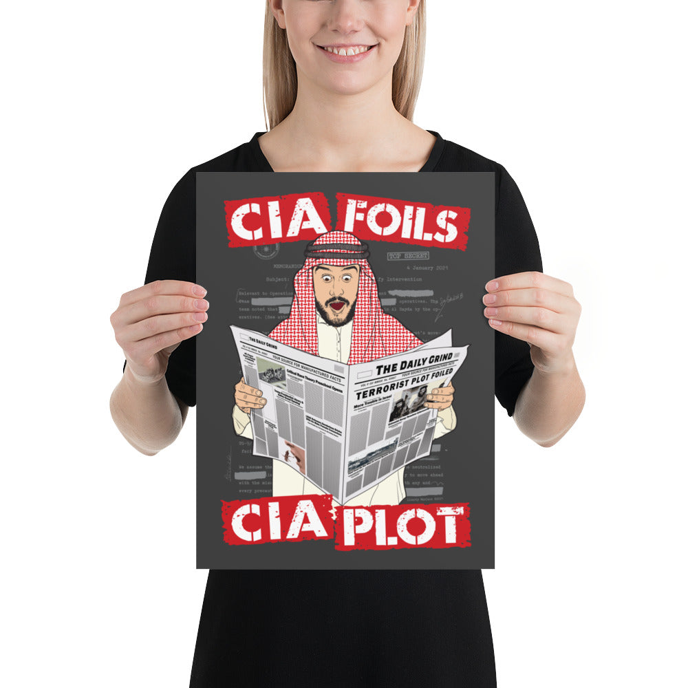 CIA Foils CIA Plot 12 x 16 Inch Print