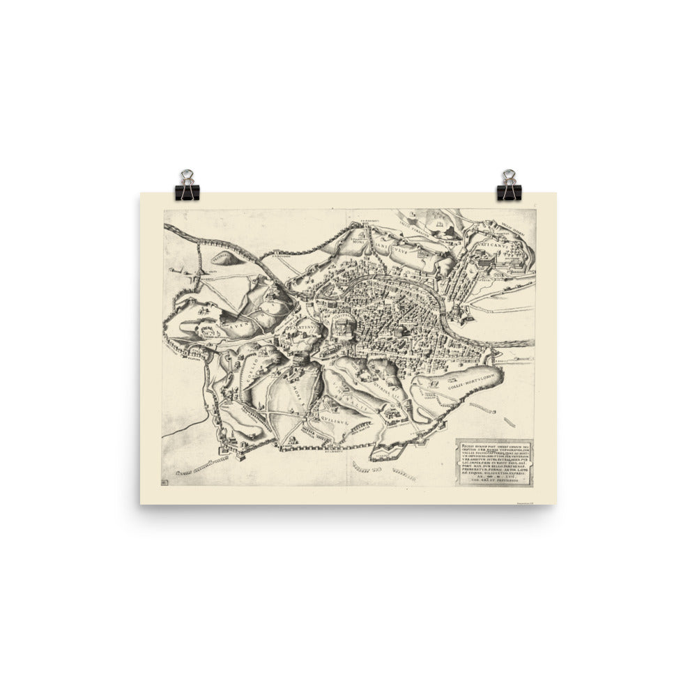 View of Rome from the East Art Print