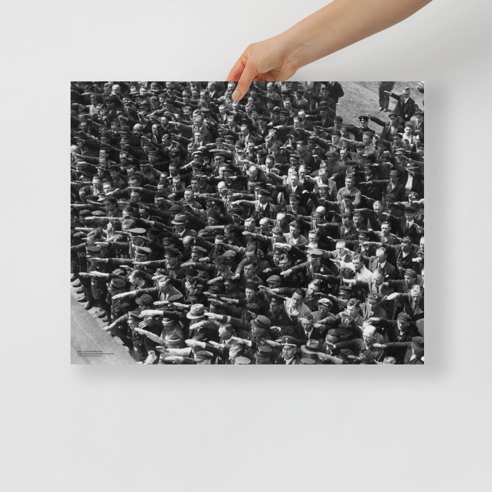 August Landmesser Civil Disobedience Matte Art Print Without Circle