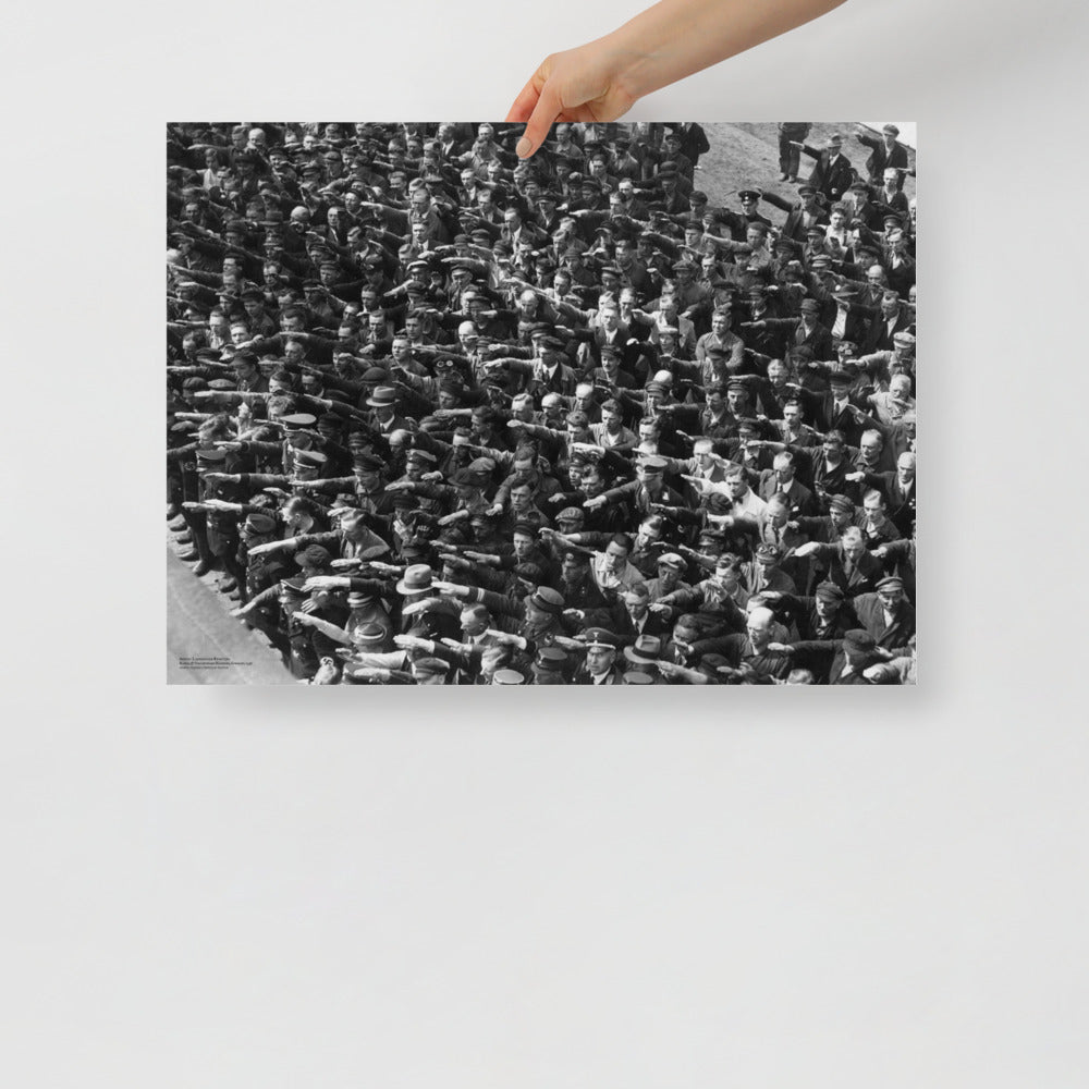August Landmesser Civil Disobedience Matte Art Print Without Circle