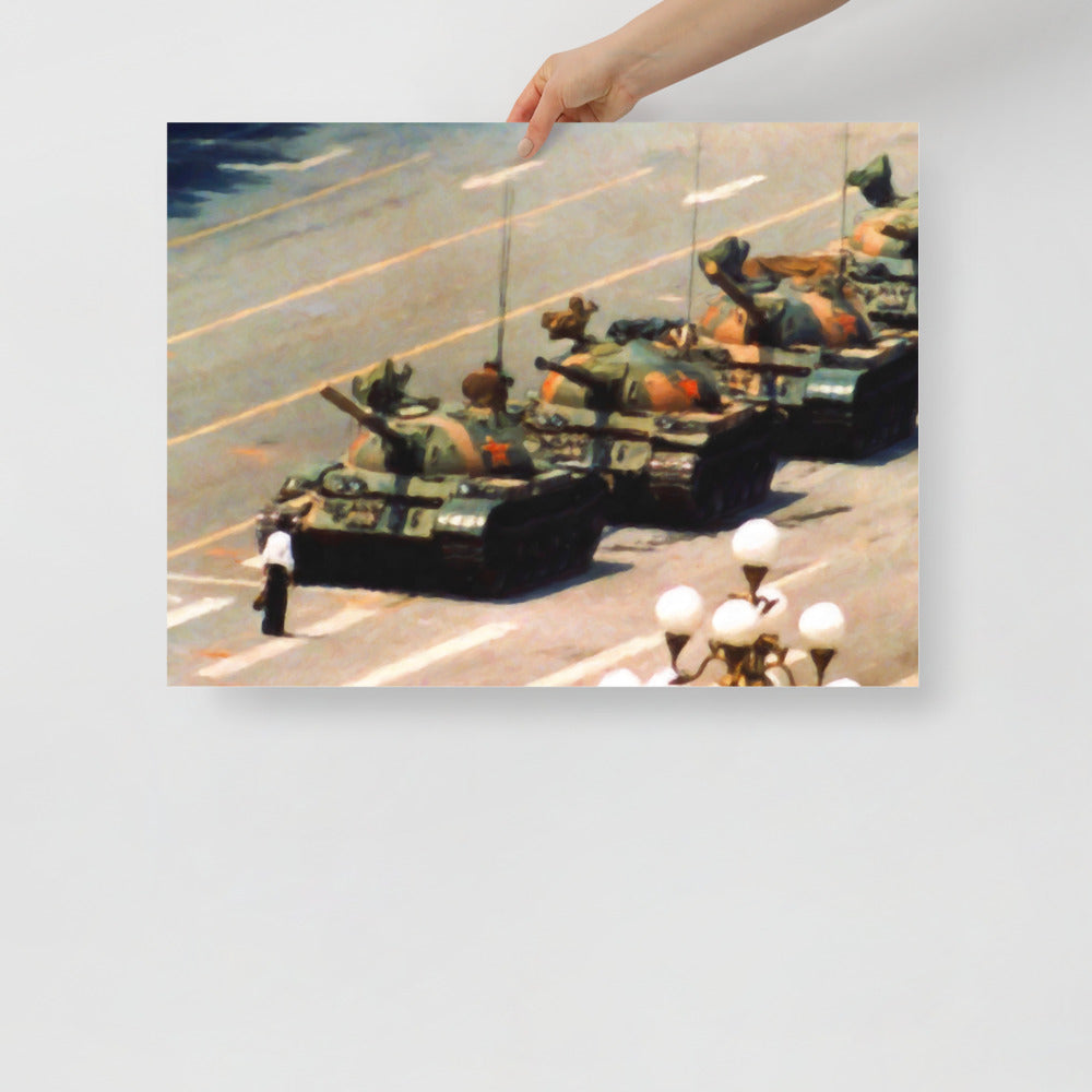 Tank Man Painting Print