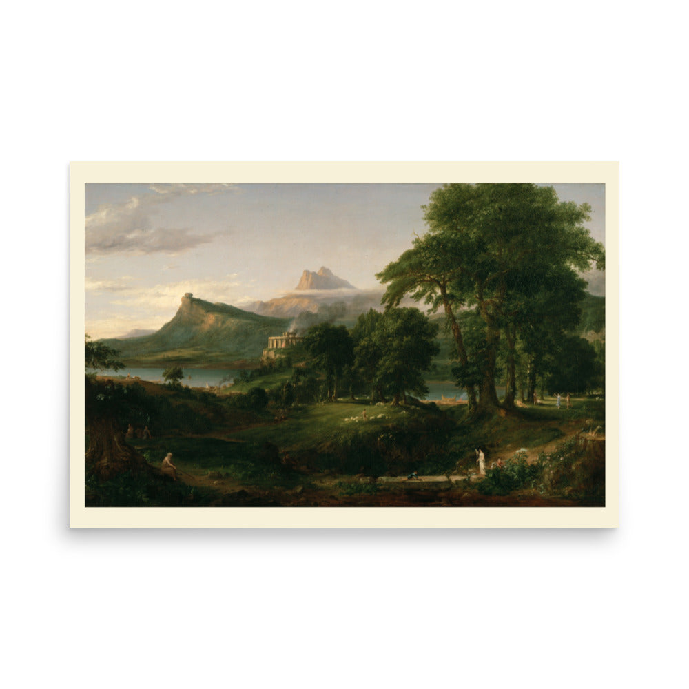 The Arcadian or Pastoral State Thomas Cole The Course of Empire Art Print