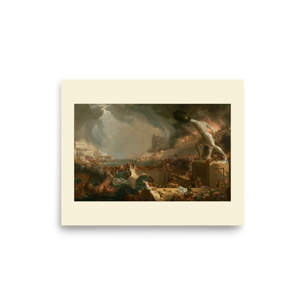 Destruction Thomas Cole The Course of Empire Art Print