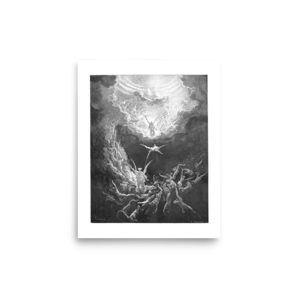 Last Judgement Gustav Dore Etching Art Print