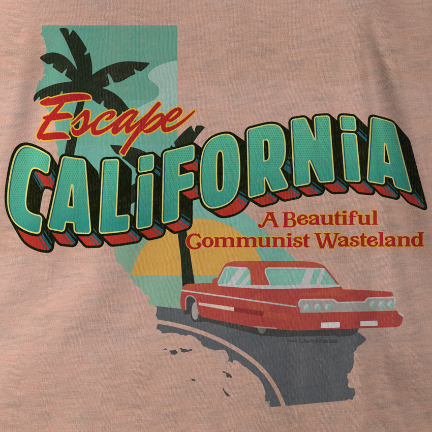 Escape California A Beautiful Communist Wasteland Short-Sleeve Unisex T-Shirt