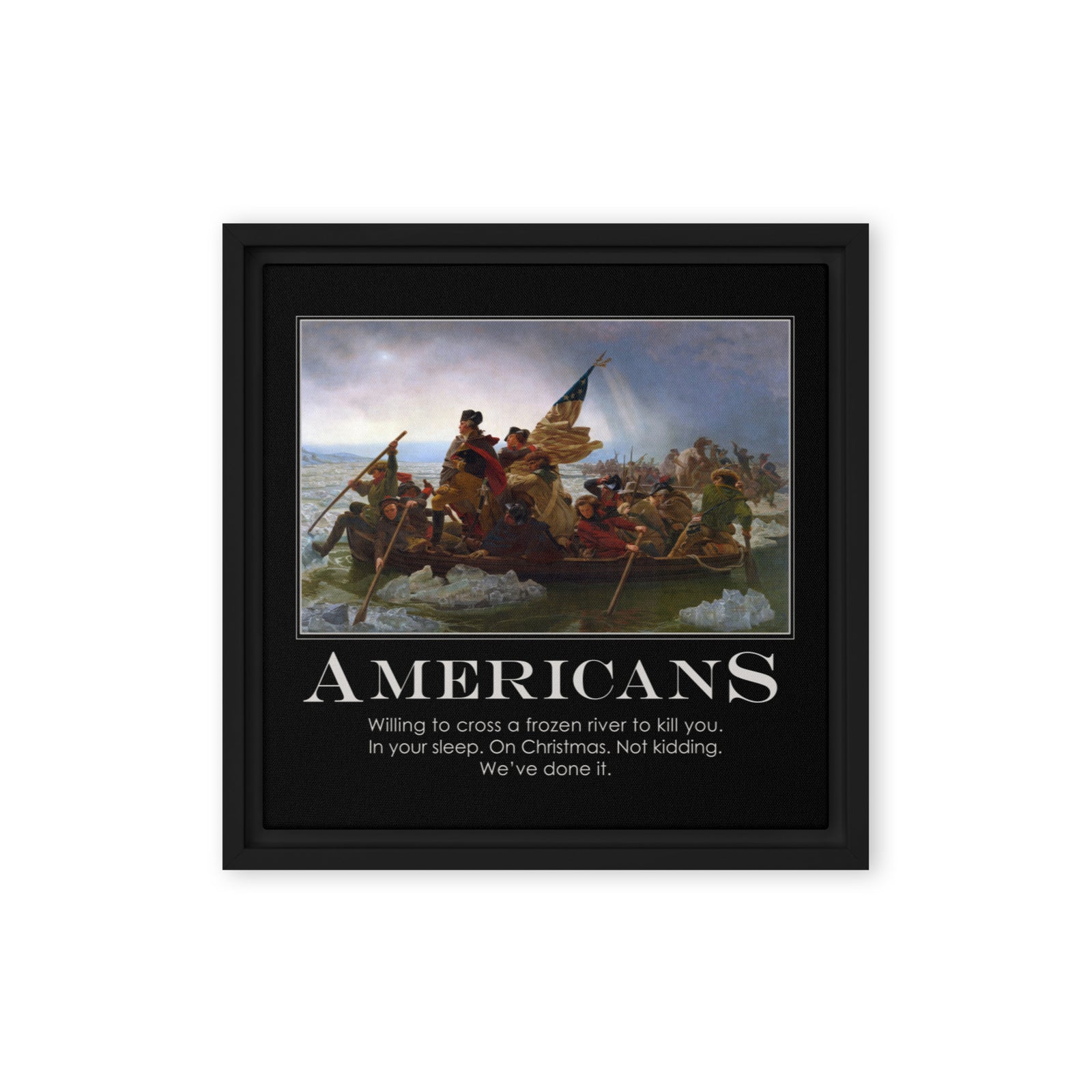 Americans Framed canvas