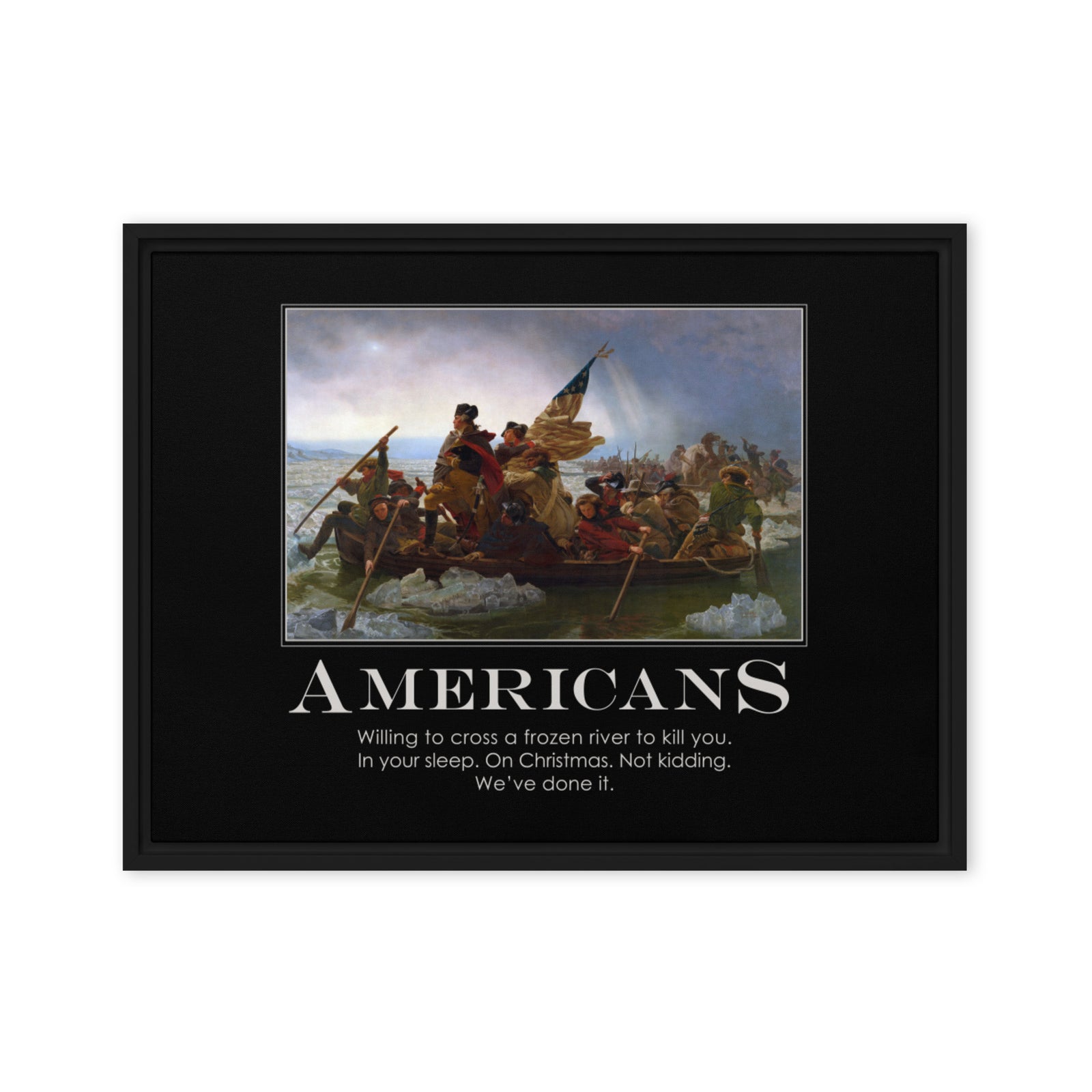 Americans Framed canvas