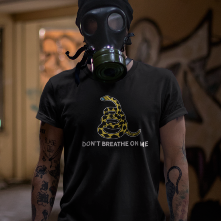 Don't Breathe On Me Gadsden Masked Snake T-Shirt